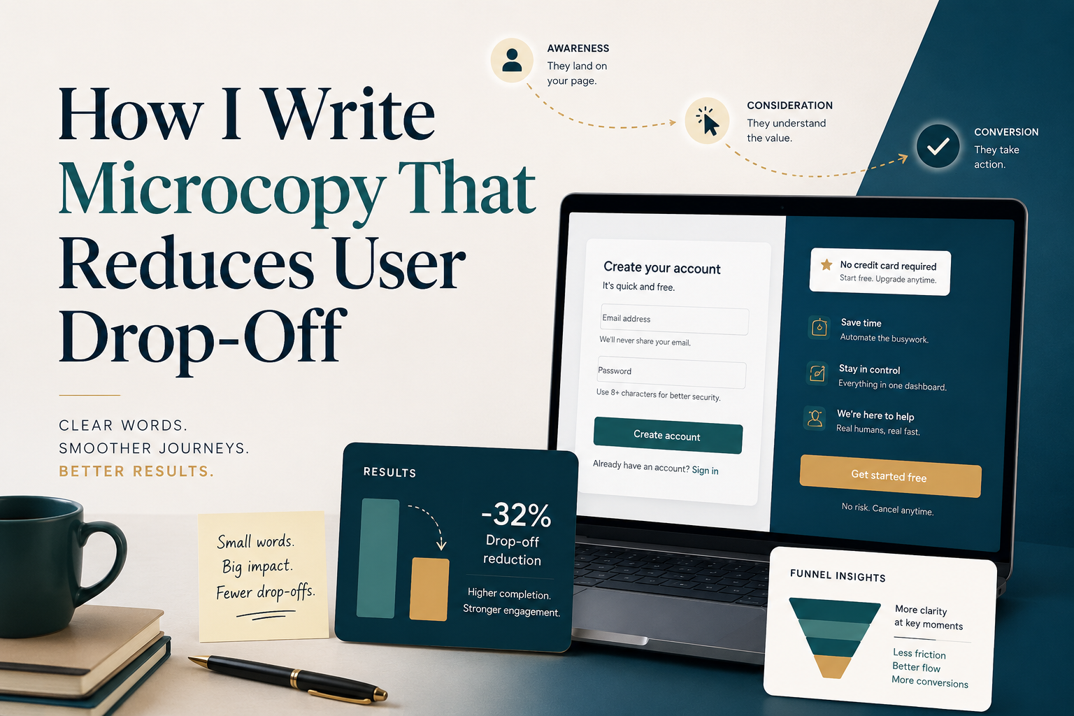 How I Write Microcopy That Reduces User Drop-Off